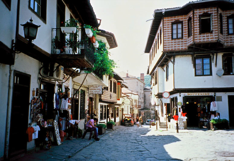 Bulgarian Revival architecture in nearby Arbanssi, Bulgaria. Photo credit: Michel Behar