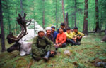 Reindeer herders near Hovsgol Lake. Photo credit: Peter Guttman.