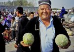 Friendly smile from a melon vendor. Photo credit: Michel Behar