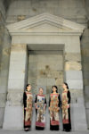 Singers perform traditional Armenian songs at the ancient Temple of Garni. Photo credit: Devin Connolly