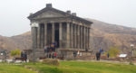 Armenia's Temple of Garni stands on a cliff near the Azat River Valley. Photo credit: Anya von Bremzen