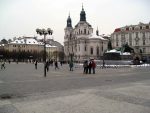 The Old Town Square in Prague.