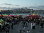 Street food along the Golden Horn in Istanbul's Eminonu neighborhood.