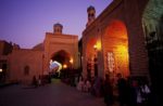 Streets of Bukhara by night. Photo credit: Peter Guttman
