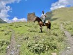 A Tushetian on Horseback (Georgia, South Caucasus). Photo credit: Michel Behar