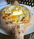 Georgia Ajarian style Khachapuri cheese bread