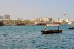 An Abra Water Taxi Crosses the Dubai Creek. Photo credit: Jake Smith