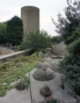 A view of the Maiden's Tower and the Turkish baths in Old Town Baku. Photo credit: Jake Smith