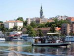 The Danube River in Belgrade.