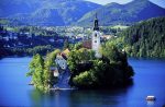 Lake Bled, one of Slovenia's top attractions and close to Ljubljana.