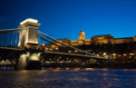 Budapest Chain Bridge by night