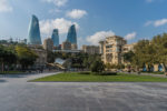 The three Flame Towers in Baku, Azerbaijan. Photo credit: Jered Gorman