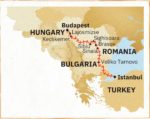 Castles of Transylvania by Private Train Map