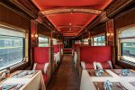 Dining car on the Silk Road Express. Photo credit: Golden Eagle Luxury Trains