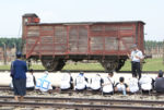 Learning about Auschwitz, Poland. Photo credit: Joanna Millick
