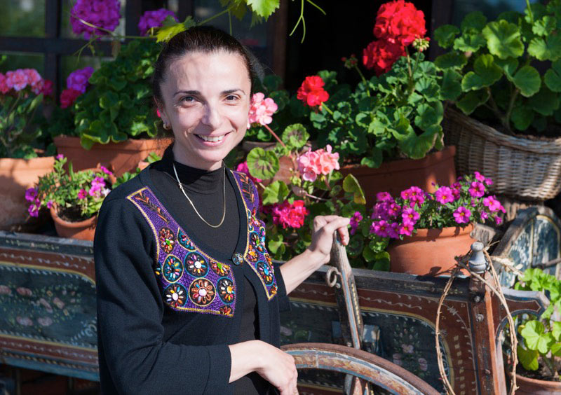 Flower stall in Samovodene Market. Photo credit: David W. Allen