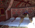 Traditional yurt overnights in Mangystau, Kazakhstan. Photo credit: Andrei Astafyev