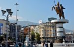 Macedonia Square in Skopje, the capital of North Macedonia. Photo credit: Cynthia Hummel