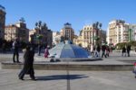 Kiev’s Independence Square, known as the Maidan, hums with locals enjoying a sunny day. Photo credit: Jered Gorman