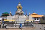 A stupa at Gandantegchinlen monastery (also known as Gandan). Photo credit: Meaghan Samuels