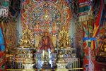 Altar in a Buddhist shrine at Naadam festival. Photo credit: Douglas Grimes