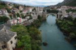Aerial view of Mostar's Old Town and Old Bridge (Stari Most). Photo credit: Peter Guttman