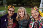 MIR traveler socializing with local women in Uzbekistan. Photo credit: Phil Kidd