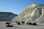 Camping out in the surreal landscape of Kazakhstan's Mangystau region. Photo credit: Andrei Astafyev