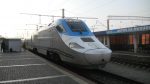 The modern, high-speed Afrosiab train in Uzbekistan.