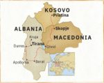 Essential Albania, North Macedonia and Kosovo map