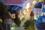 Tallinn's brightly-lit Viru Street at night. Photo credit: VisitEstonia.com