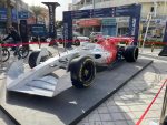 A racecar on display at the F1 Village in Manama. Photo credit: Tabish Firoz.