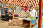 Inside a ger in Mongolia. Photo credit: Michel Behar