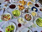 Colorful array of tasty cuisine in Albania. Photo credit: Michel Behar