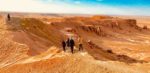 Hiking through the Gobi Desert's Flaming Cliffs. Photo credit: Michel Behar