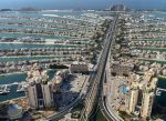 The Palm, a manmade archipelago in Dubai. Photo credit: Michel Behar