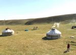 A snapshot of some of the village yurts. Photo credit: Michel Behar