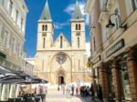 The Sacred Heart Cathedral is a Catholic church in Sarajevo. Bosnia and Herzegovina. Photo credit: Michel Behar