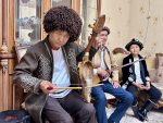 Karakalpak performers in Nukus, Uzbekistan. Photo credit: Michel Behar