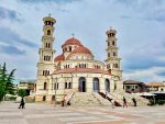 The Orthodox Resurrection of Christ Cathedral in Korce, Albania. Photo credit: Michel Behar