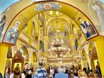 Inside the Orthodox cathedral in Korce, Albania. Photo credit: Michel Behar