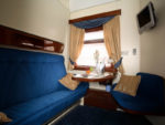 Sample Gold Class Sleeper with en suite shower and WC - Golden Eagle Trans-Siberian Express