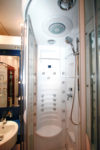 Sample en suite shower and WC of the Imperial Suite - Golden Eagle Trans-Siberian Express.