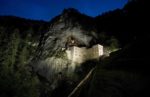 Predjama Castle in the night. Photo credit: Miha Krivic/www.slovenia.info