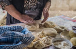 Making delicious Georgian khinkali. Photo credit: Kees Sprengers