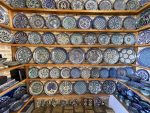 Ceramic plates for sale in Bukhara, Uzbekistan. Photo credit: Abdu Samadov