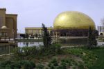 The egg-shaped Flying Theater at the new Karavansaray entertainment complex in Turkistan. Photo credit: Igor Strebkov