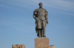 Statue of Amir Timur in Shahrisabz, Uzbekistan. Photo credit: Kristin Anne Carideo