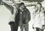 In 1987, Douglas Grimes (center) scouts out routes in Tajikistan's mountains suitable for participants in MIR's alpinist citizen exchange. Photo credit: Douglas Grimes