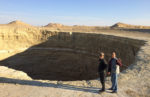 Crater in Kara Kum Desert, Turkmenistan. Photo credit: John Seckel